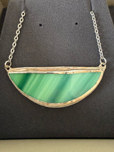 Load image into Gallery viewer, Green stripe pendant
