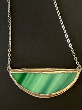 Load image into Gallery viewer, Green stripe pendant

