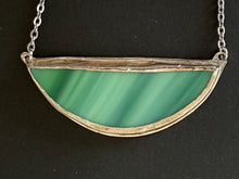 Load image into Gallery viewer, Green stripe pendant
