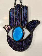 Load image into Gallery viewer, Hamsa blue/purple
