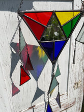 Load and play video in Gallery viewer, Rainbow triangle wind chime
