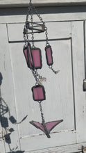 Load and play video in Gallery viewer, Pink butterfly wind chime
