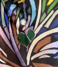 Load image into Gallery viewer, Green heart sun catcher
