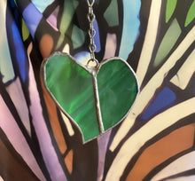 Load image into Gallery viewer, Green2 heart sun catcher
