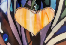 Load image into Gallery viewer, Orange2 heart sun catcher

