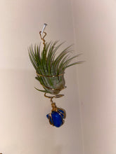 Load image into Gallery viewer, Blue rock air plant hanger
