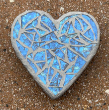 Load image into Gallery viewer, Blue mosaic heart
