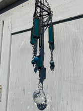 Load image into Gallery viewer, Turquoise crystal ball wind chime
