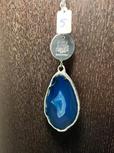 Load image into Gallery viewer, Blue agate charms
