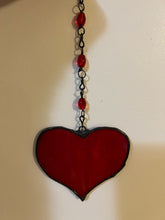 Load image into Gallery viewer, Red heart sun catcher
