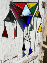 Load image into Gallery viewer, Rainbow triangle wind chime
