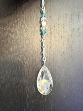 Load image into Gallery viewer, Trans colored teardrop crystal sun catcher
