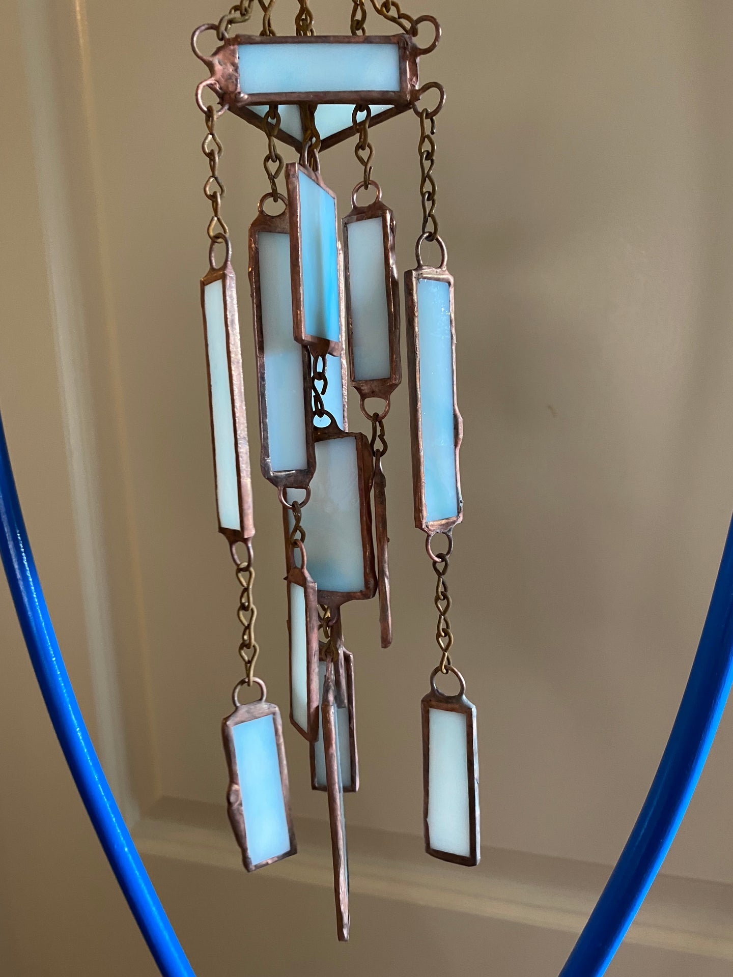 Light blue wind chime