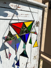 Load image into Gallery viewer, Rainbow triangle wind chime
