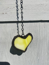 Load image into Gallery viewer, Yellow heart sun catcher
