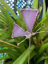 Load image into Gallery viewer, Pink butterfly plant stake
