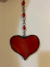 Load image into Gallery viewer, Red heart sun catcher

