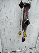 Load image into Gallery viewer, Purple and gold wind chime
