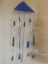 Load image into Gallery viewer, Red, white and blue wind chime
