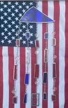 Load image into Gallery viewer, Red, white and blue wind chime

